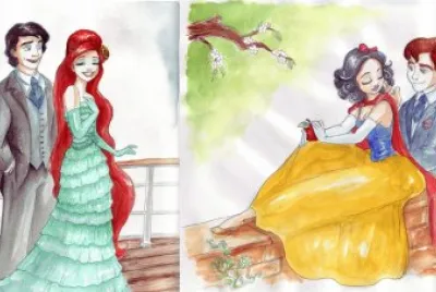 Ariel + Eric  SnowWhite + prince