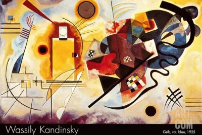 Wassily Kandinsky  Yellow Red and Blue