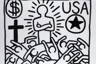 Painting Keith Haring  Bjorn von below