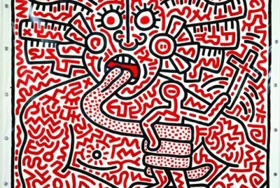 Painting Keith Haring