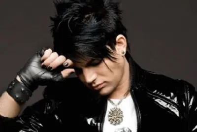 adam lambert with a little bit of glitter