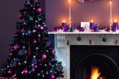 Fireside Christmas in the Purple Room