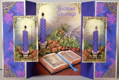 Season Greetings Fold Out Card
