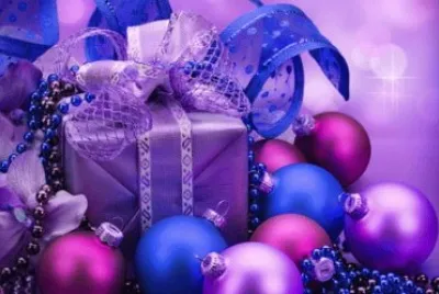 Pretty Purple Gift-Still life