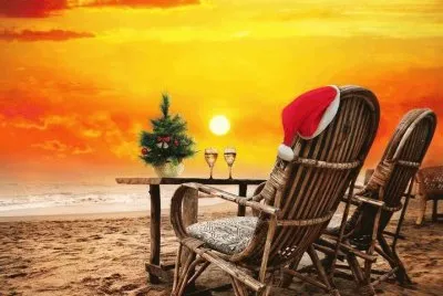 Christmas Beach Cocktails-Southern California
