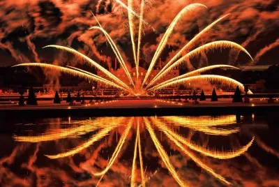 fireworks over water