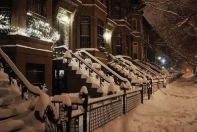 New York Christmas in the snow