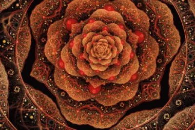 Art fractal Flower petals