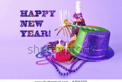 â™¥Happy New Year Card-Still Lifeâ™¥