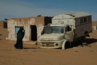 Here ends the Mercedes service  Sahara