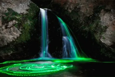 Neon Waterfall-Northern California
