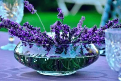 Floating Lavender Centerpiece