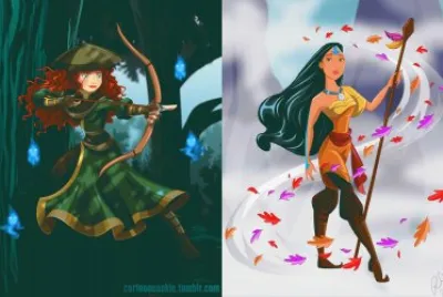 Merida Pocahontas jigsaw puzzle