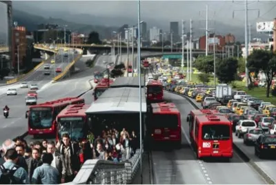 פאזל של ruta 100 inteligente en bogota