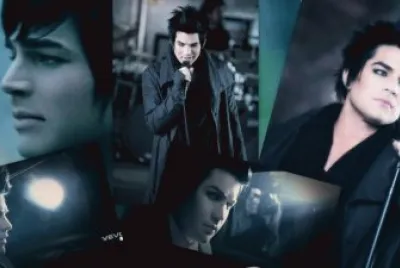 its of adam lambert on idol and every where else he goes