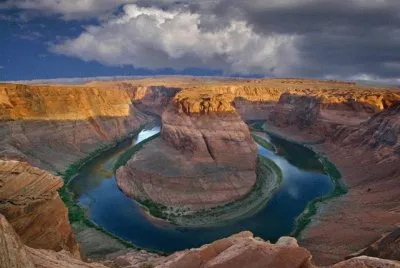 פאזל של Oxbow in river