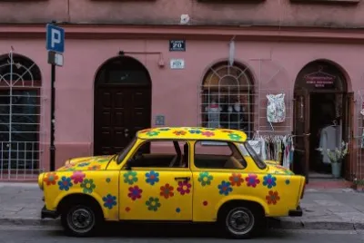Cheerful Trabant   former DDR product