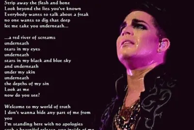 underneath lyrics by adam lambert