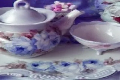 Pretty Purple Tea Set