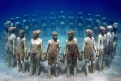 cancun bajo agua