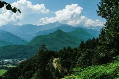 Bike ride in the Alps