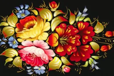 Flowers abstract jigsaw puzzle