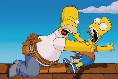 homero estrangulando a bart