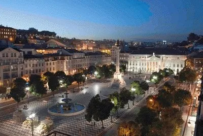 Rossio Square night jigsaw puzzle