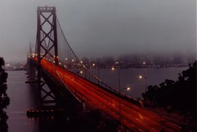 Dense Fog Over Bay Bridge-San Francisco