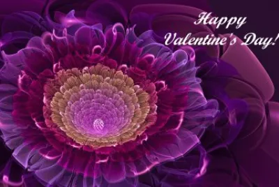 â™¥Purple Happy Valentine Greetingâ™¥