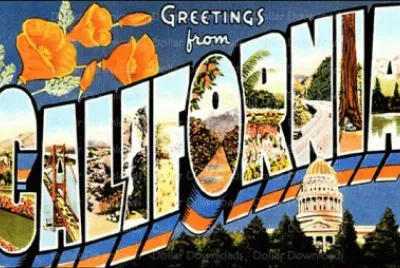 Vintage California Post Card