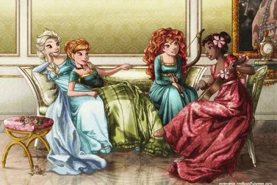 Elsa Anna Merida Tiana