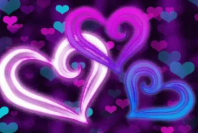 Colorful Abstract Hearts