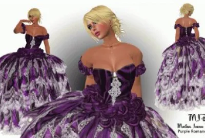 Purple Romance Gown