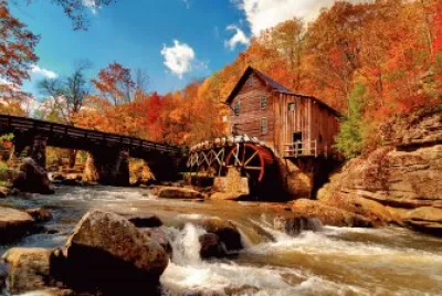 Water Mill in the Forest jigsaw puzzle