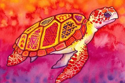 Abstract Turtle painting