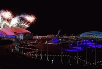Fireworks Over 2014 Olympic Park-Sochi