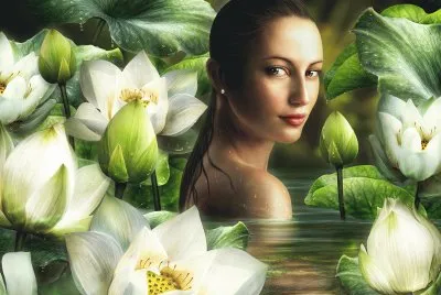 Mujer en el agua