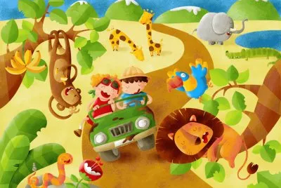 mural safari jigsaw puzzle