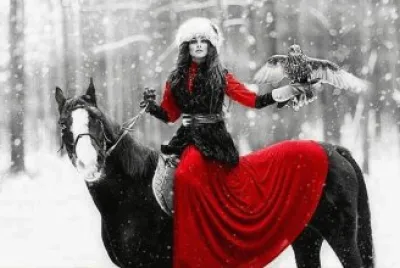 cavaliÃ¨re en hiver b jigsaw puzzle
