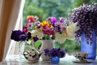 Wildflowers in Vases