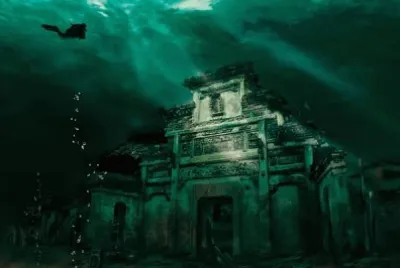 פאזל של Cuidad Sumergida. Shicheng, China.
