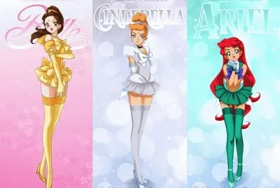 Belle Cinderella Ariel