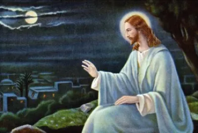 Jesus Praying Over Jerusalem