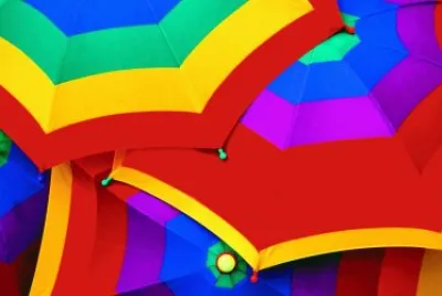Rainbow Umbrellas