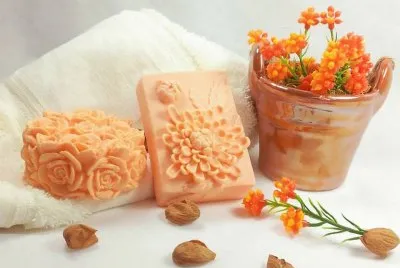 Flor de SabÃ£o cor laranja