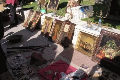 fotografias de los puestos del rastrillo de Jerez