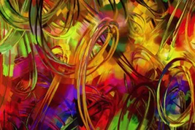 Colored Circles abstract