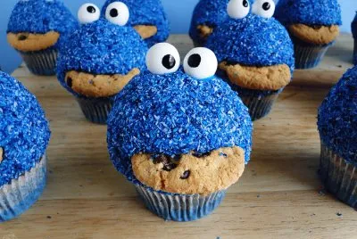Cookie monster Cupcake