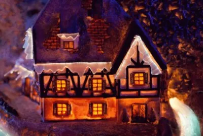 House in Winter Decor